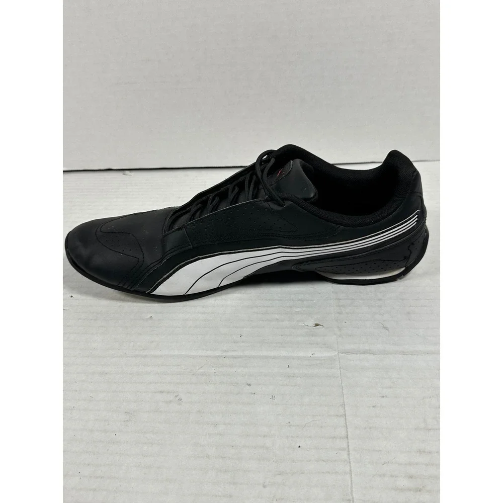 Puma Redon Bungee Mens 11.5 Black White Red Running Shoes 388167-02